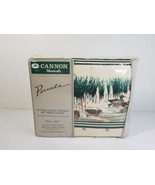 Vtg Cannon Monticello Percale Duck Print Full Sheet Set 180 Thread Count... - £46.67 GBP