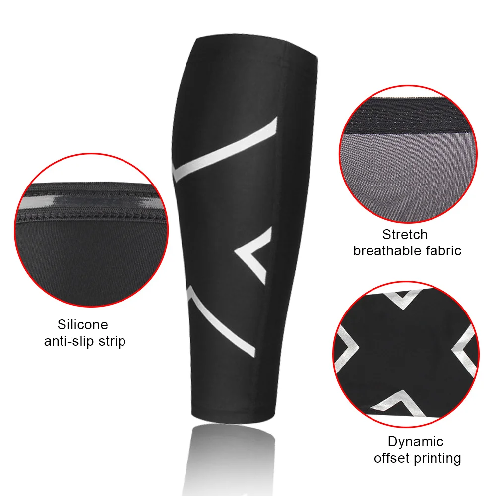 Sporting Calf Compression Sleeves,Footless Compression Socks Without Feet.Shin S - £23.84 GBP