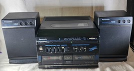 Panasonic SG-X88 Stereo Music Sound System Duel Cassette Record Player A... - $112.16