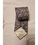 Vtg Christian Dior Purple And Blue Paisley Silk Tie - $19.14 CAD