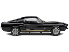 1967 Shelby GT500 Black with Gold Stripes 1/18 Diecast Model Car by Solido - £65.57 GBP