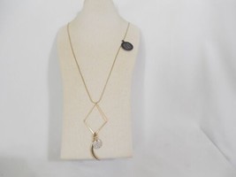 INC Gold-Tone Long Geometric Add a Charm Pendant Necklace B2031 $29 - $14.39