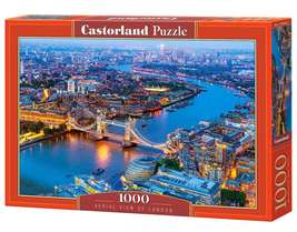 1000 Piece Jigsaw Puzzle, Aerial View of London, England Puzzle, Big Ben and Riv - $18.99