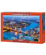 1000 Piece Jigsaw Puzzle, Aerial View of London, England Puzzle, Big Ben and Riv