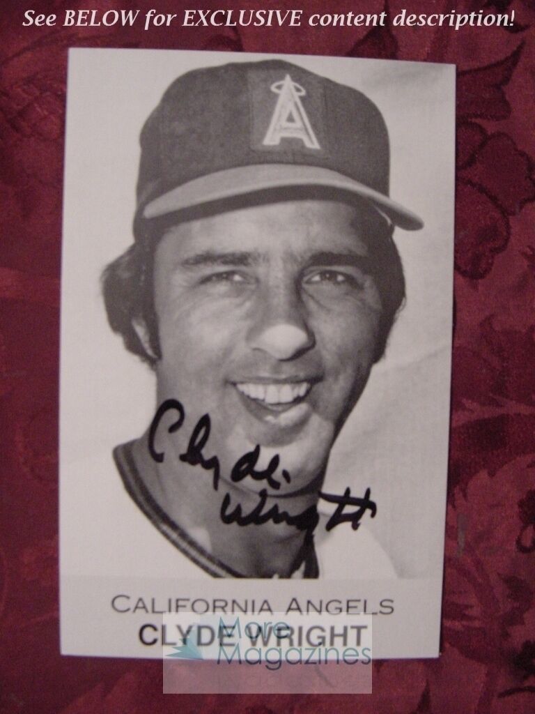 CLYDE WRIGHT California ANGELS autographed signed photo! - $3.78
