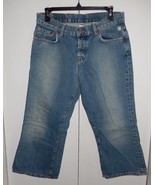 Lucky Brand Dungarees Easy Rider Crop Denim Pants Size 8/29 (31 x 22) - £19.01 GBP