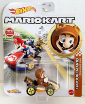 NEW Mattel GJH55 Hot Wheels Mario Kart 1:64 TANOOKI MARIO Standard Dieca... - $49.45