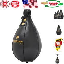 SpeedKills  Black Leather Speed Bag - Small (7.5&quot; x 5&quot;) for Training - $1,474.61 MXN
