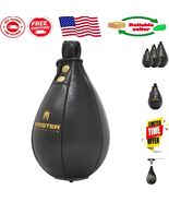 SpeedKills  Black Leather Speed Bag - Small (7.5&quot; x 5&quot;) for Training - $1,476.87 MXN