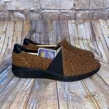 Clarks Kayleigh Step Loafer in Dark Cheetah Size 9.5 Wide NEW - £29.52 GBP