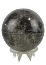 Vtg Moon Globe Stand Lunar Map Astronomy Space Collectible 14.5” Celestial Star image 6
