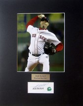 Josh Beckett Autographed Contract Cut Signature Matted 8x10 Photo Boston Red Sox - £35.13 GBP