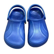 CROCS Blue Slip-on Mule Clog Sandals Unisex Size Kids M1 W3 Comfort Shoe - £18.04 GBP