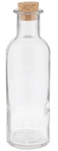 Clear Glass DRUGGIST BOTTLE 7&quot; tall with Cork prescription pharmacy Apot... - $25.31