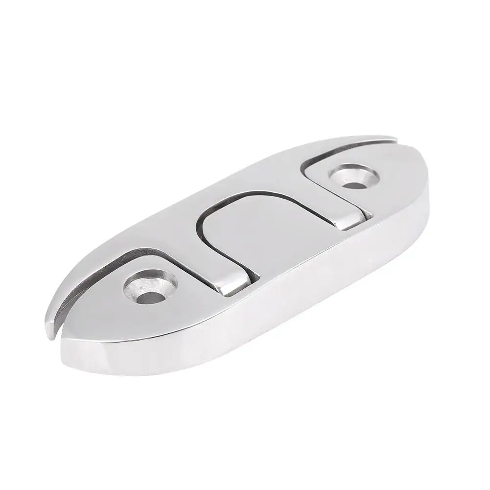 Folding Cleat Boat Flip Up 4-1/2&quot; - Marine Stainless Steel - £17.82 GBP