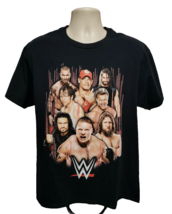 WWE Adult Large Black TShirt Orton Cena Seth Ambrose Dolph Roman Brock Daniel - £15.40 GBP