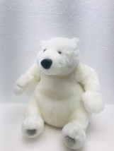 BRAINSTORM COCA-COLA WHITE POLAR BEAR MASCOT STUFFED ANIMAL  Real Thing - $10.45