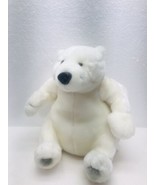 BRAINSTORM COCA-COLA WHITE POLAR BEAR MASCOT STUFFED ANIMAL  Real Thing - $10.45