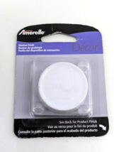 Amerelle Decor White Cast Aluminum Dimmer Knob Wall Plate 947W Round - $8.42