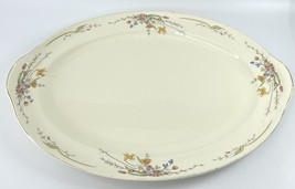 Taylor Smith Taylor TST120 15” Oval Serving Platter 11515 Floral Bouquet Tulips - £19.47 GBP