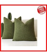 Stylish Boucle Throw Pillow Covers 18&quot; x 18&quot; - Ideal for Living Room &amp; B... - $658.60 MXN