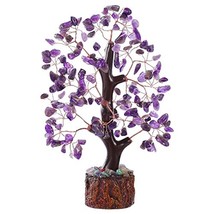 Amethyst Crystal Tree, Purple Healing Crystals Gemstone Bonsai Tree Money Tree,  - $24.99