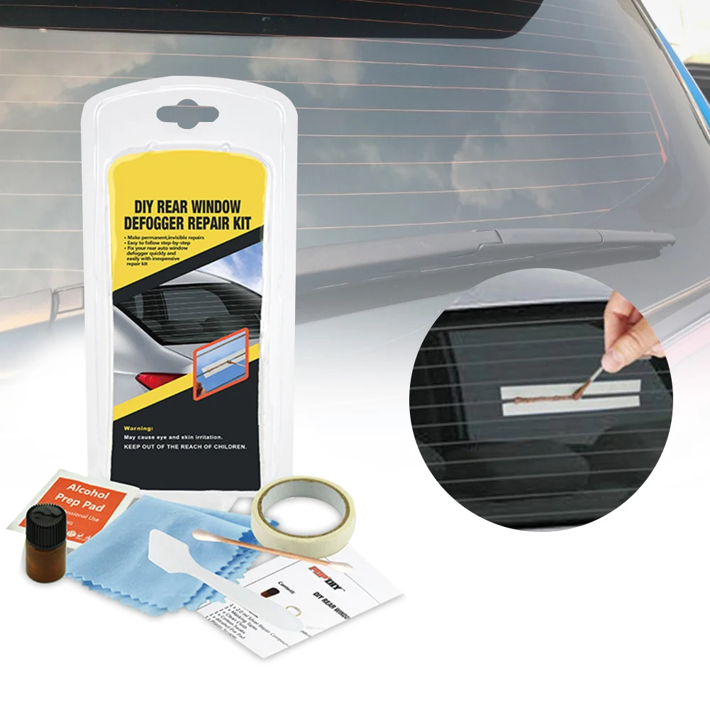 Car Rear Window Defogger Repair Kit DIY Quick Repair Scratched Broken Defroste - £14.61 GBP