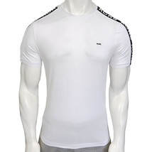 NWT MICHAEL KORS MSRP $56.99 MEN&#39;S WHITE CREW NECK SHORT SLEEVE T-SHIRT ... - $29.13