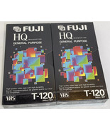 New 2 pack. Fujifilm Fuji T-120 HQ VHS Blank Video Blank Tapes (High Qua... - $139.62 MXN