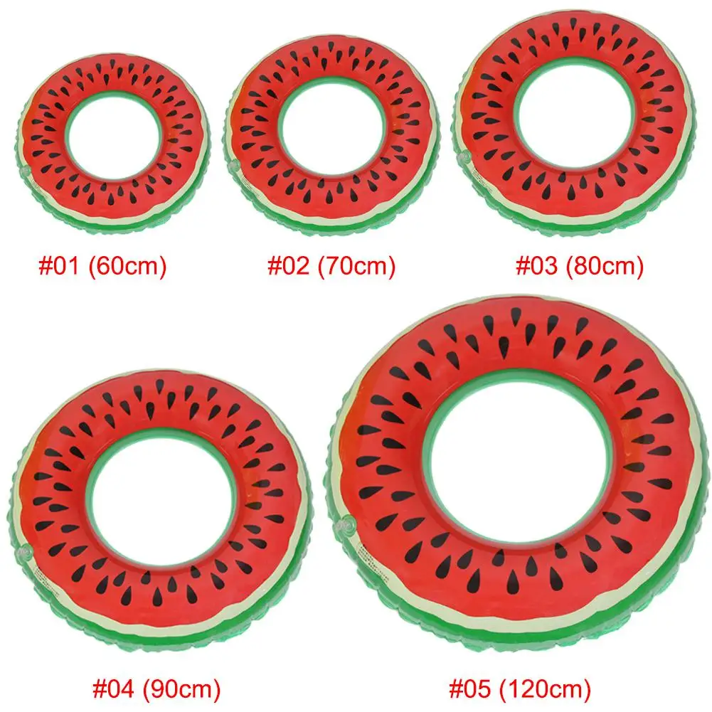 Sporting Watermelon Swim Ring Inflatable Float Backyard Pool Float Circle For Ad - £23.81 GBP