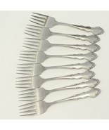 Oneida Dover Salad Forks USA 6 1/2&quot; Stainless Lot of 8 - $898.38 MXN