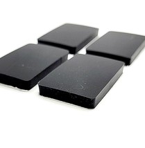 1 1/2&quot; x 1&quot; Stick on Rubber Bumper Feet 3/16&quot; Thick Adhesive Backed Pads... - £8.08 GBP
