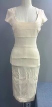 Roland Mouret Square Neckline Knee Length Wool / Silk Dress Size 6 - $123.74
