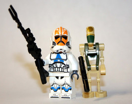 Building Block Ahsoka Clone with Battle Droid Clone Wars Star Wars Minif... - £4.75 GBP