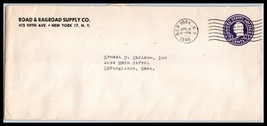 1946 US Cover - Road &amp; Railroad Supply Co, New York, NY S4 - £2.34 GBP
