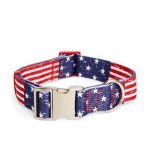 YOULY American Flag Big Dog Collar, XX-Large/XXX-Large, By Youly - £22.17 GBP