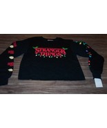 WOMEN&#39;S TEEN STRANGER THINGS CHRISTMAS Crew Sweatshirt SMALL NEW w/ TAG - $40.62 CAD