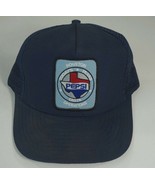 Vintage Pepsi Today&#39;s Texas Taste Cola Logo Mesh Trucker Snapback Hat Cap - $40.43 CAD