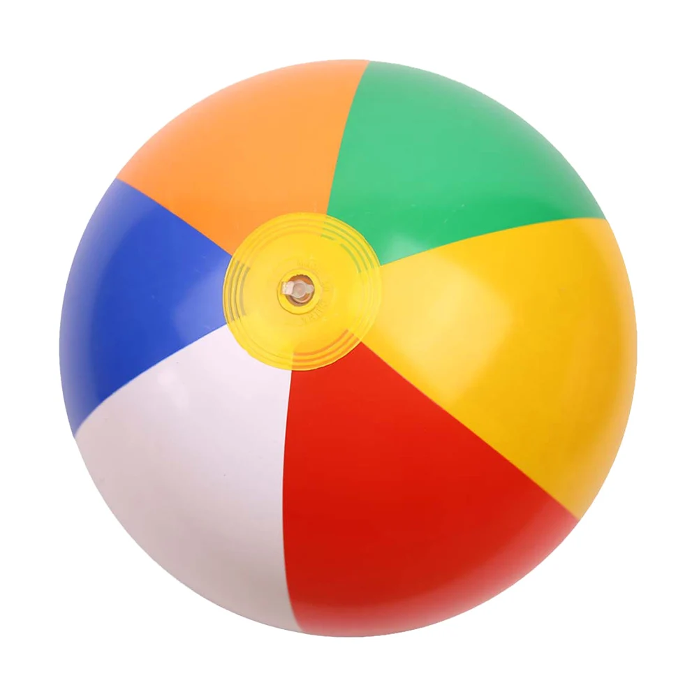 30cm Colorful Inflatable Beach Ball Summer Swimming Water Sports Game Fun Toys - £7.74 GBP