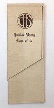 East High School Minneapolis MN Junior Party Class of 1917 Fold Out Card - £7.81 GBP