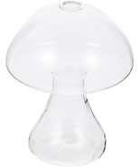 Besportble 1 Pc. Mushroom Glass Vase Flower Planter Vase Transparent Ter... - $52.02 CAD