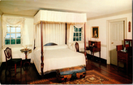 Vtg Postcard, Mt Vernon, VA. George Washingtons Home, Washingtons Bedroom - £4.59 GBP