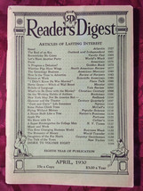 Readers Digest April 1930 Hetty Green Will Durant John Erskine Marquis Childs - £21.96 GBP