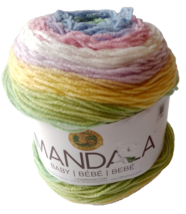 Lion Brand Mandala Baby Color Neverland Yarn New 590 Yards 1 Skein - £9.53 GBP