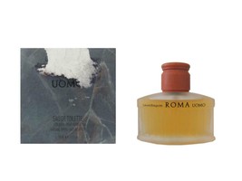 &quot;VINTAGE&quot; Roma Uomo By Laura Biagiotti for Men 2.5 oz EDT Spray Box Damaged - £31.41 GBP