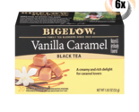 6x Boxes Bigelow Vanilla Caramel Natural Black Tea | 20 Pouches Each | 1... - $35.47