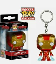 IRON MAN - Marvel -Avengers Age of Ultron Bobble-Head Funko Pocket Pop! Keychain - £2.47 GBP