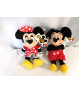 DISNEY Minnie &amp; Mickey Mouse Classic Pair Classic Outfits Plush Beanies ... - $339.25 MXN