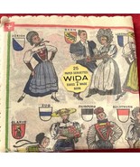 Vintage New Package 25 Paper Serviettes Coat of Arms Native Costumes Swi... - $121.69 MXN