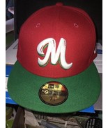 Milwaukee Brewers Red New Era 59Fifty Fitted Hat Cap Size 7 5/8 MLB - £22.18 GBP